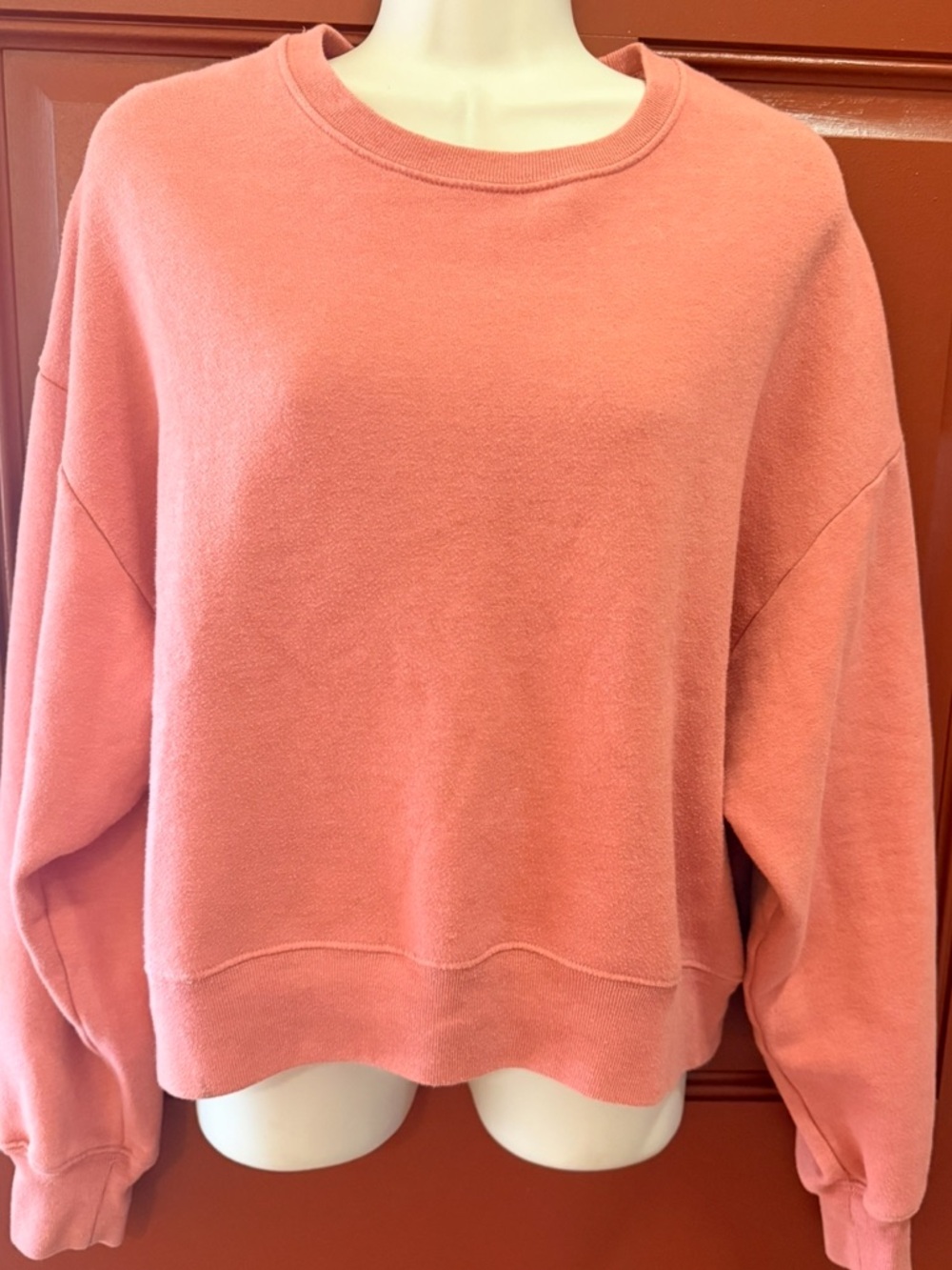 Hollister Women's Sweatshirt- Peach, Light Pink, XS